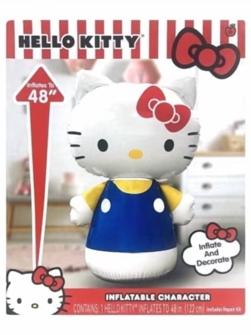 NIB Hello Kitty 48" Inflatable Character Party Decor Sanrio